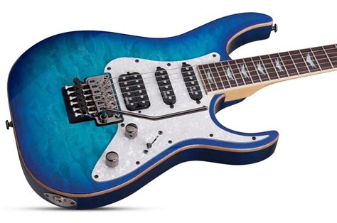 Guitarra El Ctrica Azul Oc Ano Schecter Banshee Fr Extreme