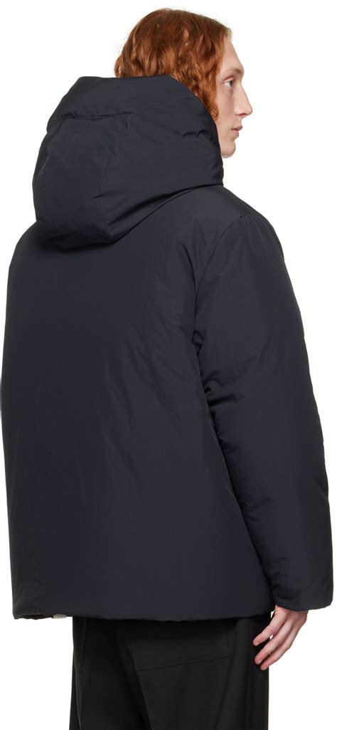 Jil Sander Black Hooded Down Jacket Jil Sander