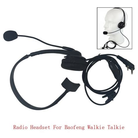 Kenwood Walkie Talkie Headphone K-Plug PTT Headset Microphone - Two-Way Radio