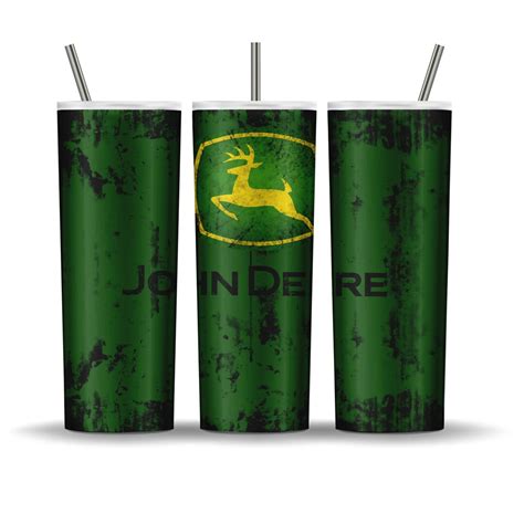 John Deere Tumbler Sublimation Design 20 Oz John Deere Skinny Etsy