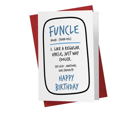 Funny Birthday Card Funny Uncle Birthday Card Uncle Anniversary Card Etsy