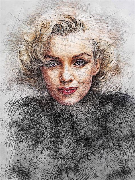 Marilyn Monroe Digital Art By Streich Roslyn Pixels