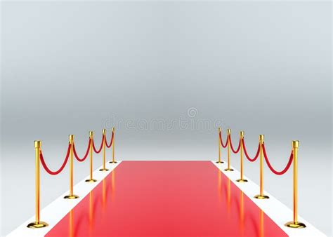 Red Carpet Barrier Stock Illustration Illustration Of Entrance