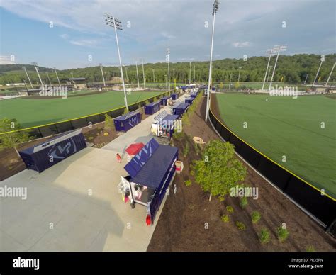 Baseball diamonds lake Point Sports Complex. Georgia Stock Photo - Alamy