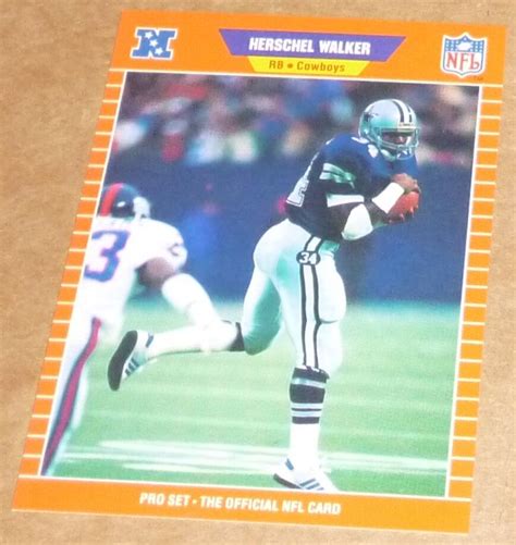 1989 PRO SET HERSCHEL WALKER FOOTBALL CARD 96 EBay