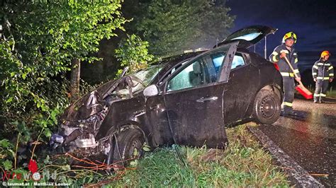 O Ein Todesopfer Bei Pkw Kollision Mit Baum Auf Der L In