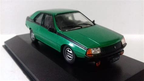 1 43 RENAULT FUEGO GTX 2 0 1984 VERDE COLECCIÓN AUTOS INOLVIDABLES DE