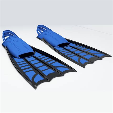 Swimming Scuba Diving flippers model - TurboSquid 1792036