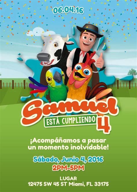 6 Invitaciones De La Granja De ZenÓn Gratis Para Editar E Imprimir C65 Sibling Birthday