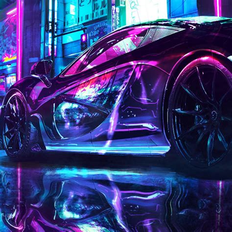 Futuristic Cyberpunk Car Neon Car Wallpaper 4K : Cyberpunk neon sign ...