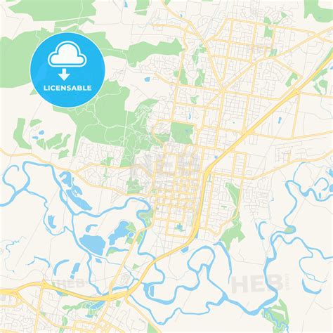 Printable street map of Albury–Wodonga, Australia - HEBSTREITS