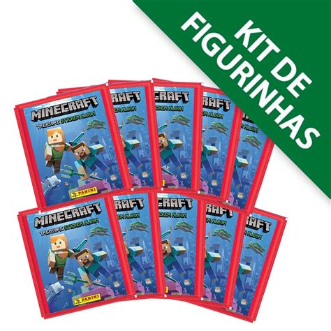 Minecraft Álbum De Figurinhas Completo S colar Desvende o mágico reino