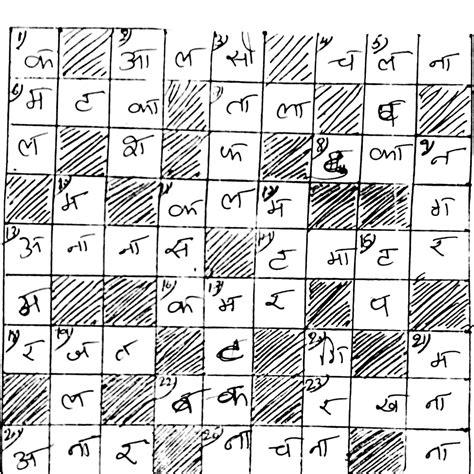 Collection Of Cross Words Varg Paheli From Different Sources With Solution Hindi Ka Ras Lo