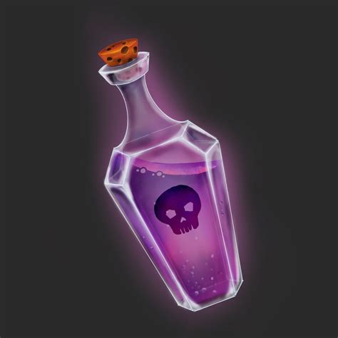 poison bottle drawing 6