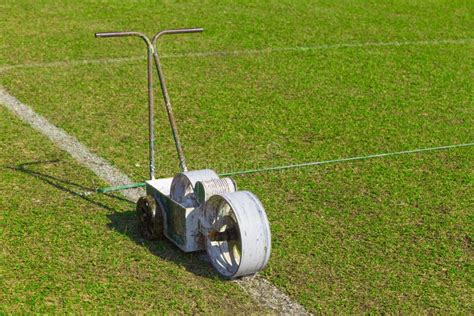 Football, or Soccer, Field Paint Roller Tool Stock Image - Image of outdoor, machinery: 83210105