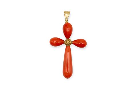 Cruz Coral Pimientos Orobriz Carmen Joyeria