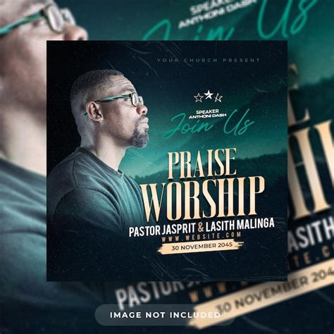 Premium Psd Praise Worship Church Conference Flyer Social Media Post And Instagram Web Banner