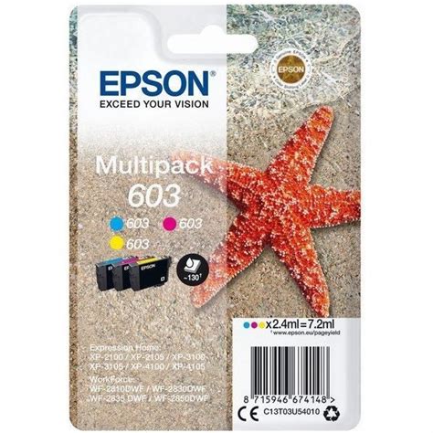 Pack Cartouches Epson 603 Cartouches Epson Pearl Fr