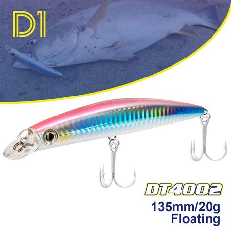 D1 Se Uelo De Pesca De Mar Cebo Blanco Flotante De 135mm Y 20g Wobblers