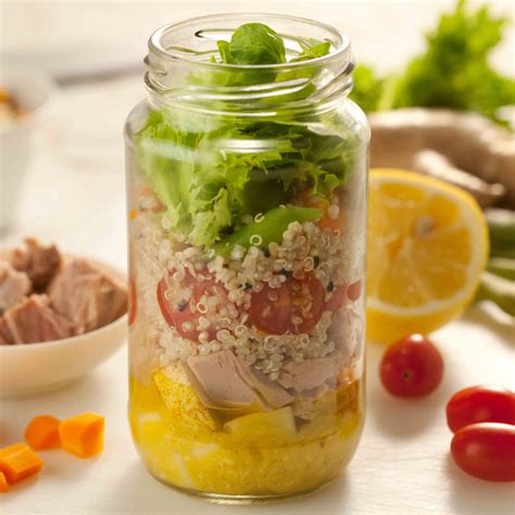 Receita Salada No Pote De Atum Quinoa