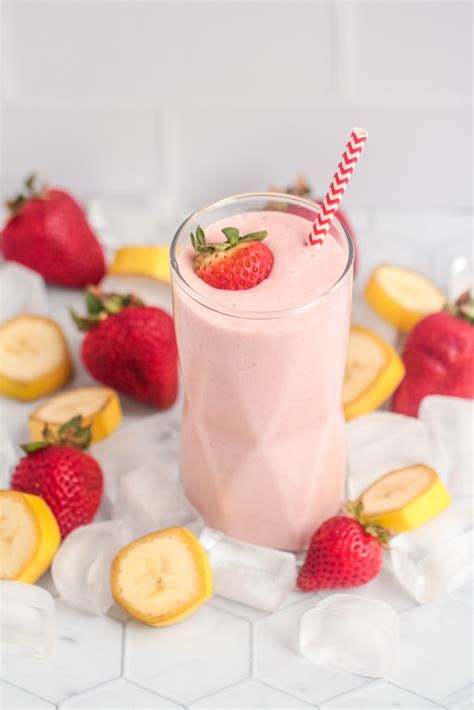 Strawberry Banana Coconut Smoothie Recipe Life Love Liz