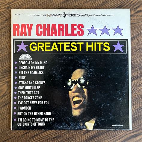 Ray Charles Greatest Hits Original Vinyl Record ABC Paramount Records