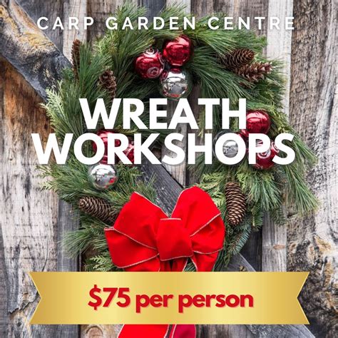 Christmas Wreath Workshop Booking Carp Garden Centre