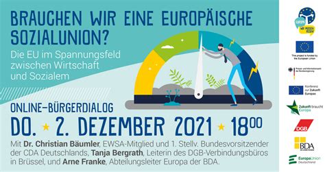 Online Bürgerdialog Brauchen wir eine Europäische Sozialunion EU