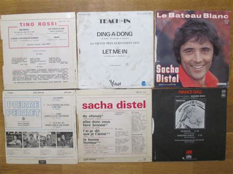 Vinyles 10 Disques 45 Tours Années 70 80 Luckyfind