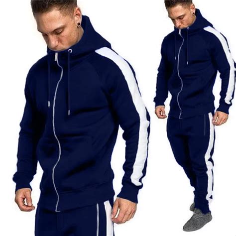 Tracksuits Men 2pc Outwear Sportsuit Sets Male Sweatshirts Men Set