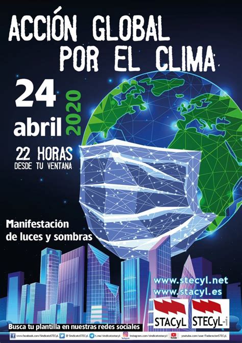 Acción global por el clima 24 de abril desde tu casa STECyL i