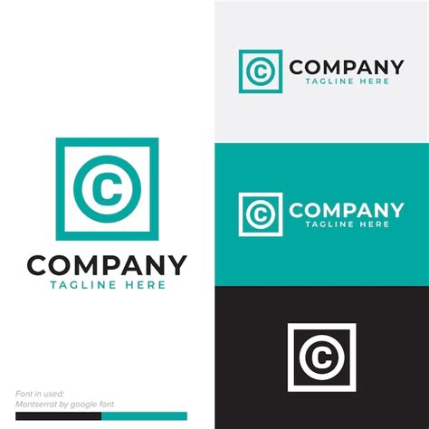 Premium Vector Simple Square Circle Initial C Icon Vector Logo