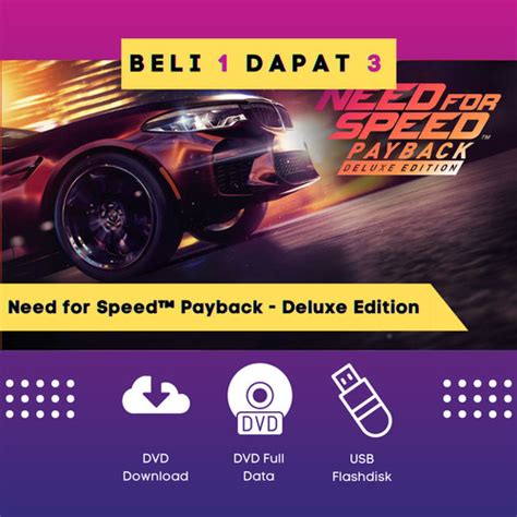 Jual Need For Speed Payback Deluxe Edition Game PC Original DVD