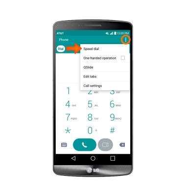 Lg G D Speed Dial At T