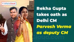 Rekha Gupta Sworn In As 4th Women CM Of Delhi Parvesh Verma Sworn In