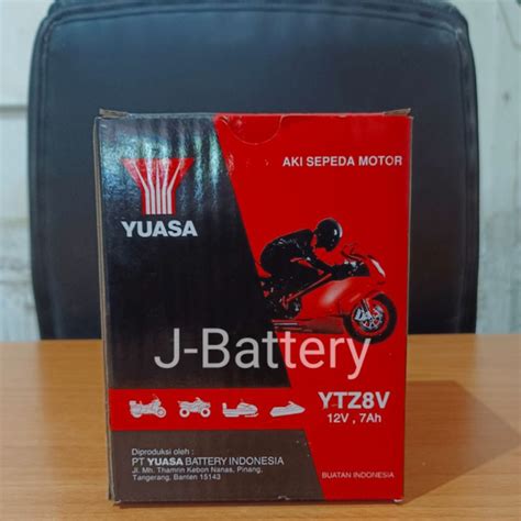 Jual YUASA YTZ8V AKI MOTOR VESPA SPRINT 150 XMAX VESPA LX 150