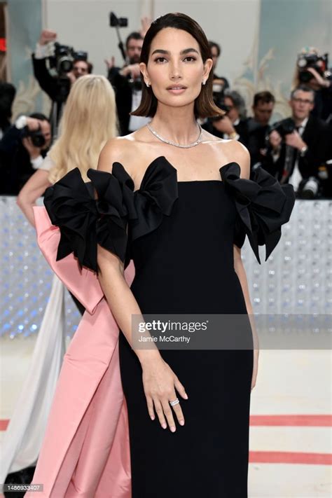 Lily Aldridge Attends The 2023 Met Gala Celebrating Karl Lagerfeld