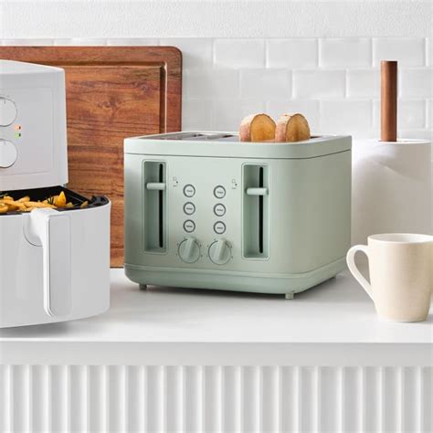 4 Slice Soft Touch Toaster - Green - Kmart