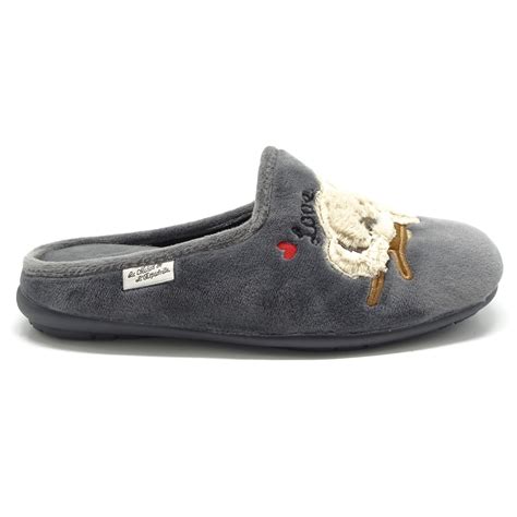 Ouistiti Maison De Lespadrille Chaussons My Yl Gris Femme