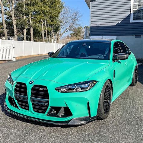 Bmw M3 G80 And G20 On Instagram Bmw M3 Mint Green By Luckym3girlnj