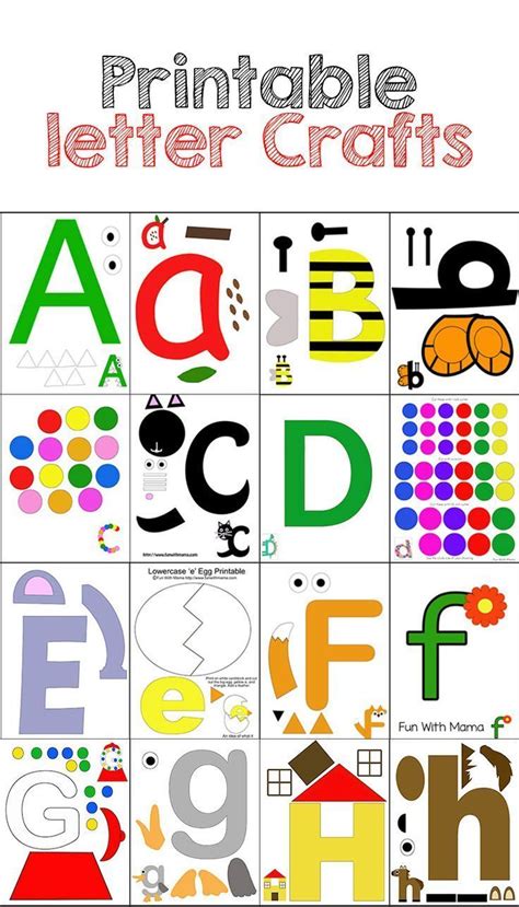 These Printable Letter Crafts Are Perfect For Your Alphabet Letter Of