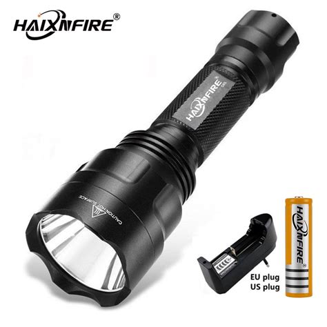 Haixnfire C S Strong Light Flashlight Led Waterproof Spotlight Outdoor