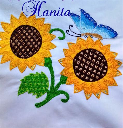 Girasoles Manualidades Servilletas Bordadas Bordado Fantasia