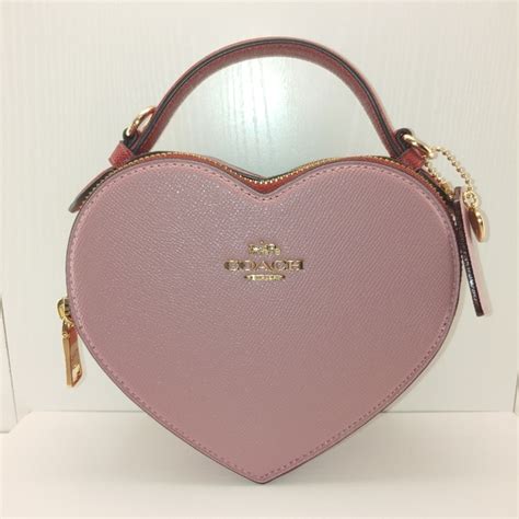 Coach Bags Coach Pink Heart Crossbody In Colorblock Poshmark