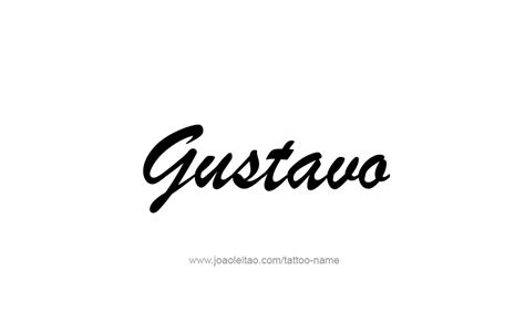 Gustavo Name Tattoo Designs