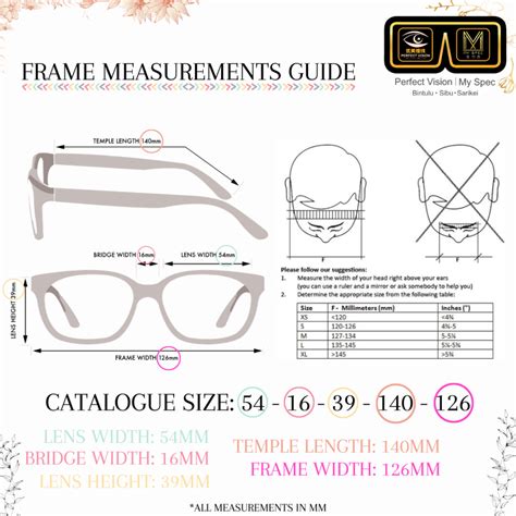 Size Guide Perfect Vision