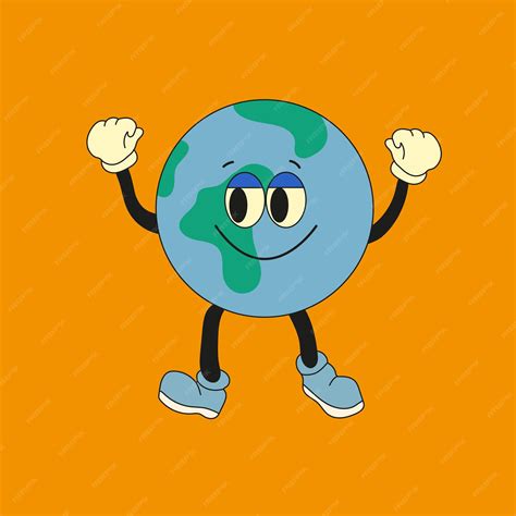 Premium Vector Cute Planet Earth Character Cute Earth Globe With