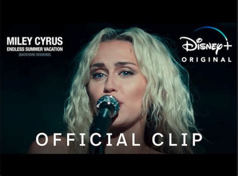 Miley Cyrus River Endless Summer Vacation Backyard Sessions Disney Video Dailymotion