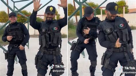 Tá bombando Policiais mexicanos entram na trend de São Amores