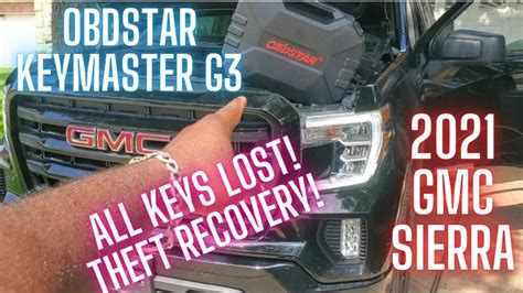 2021 Gmc Sierra 1500 Chevy Silverado All Keys Lost Obdstar Keymaster G3 Youtube